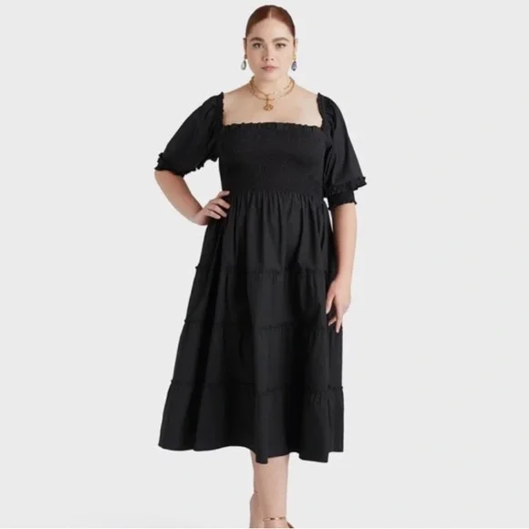 NWT Hill House Home Nesli Nap Dress - Black Dot (Size L) - Picture 2 of 4